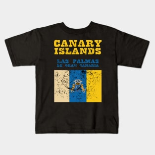 Flag of Canary Islands Kids T-Shirt